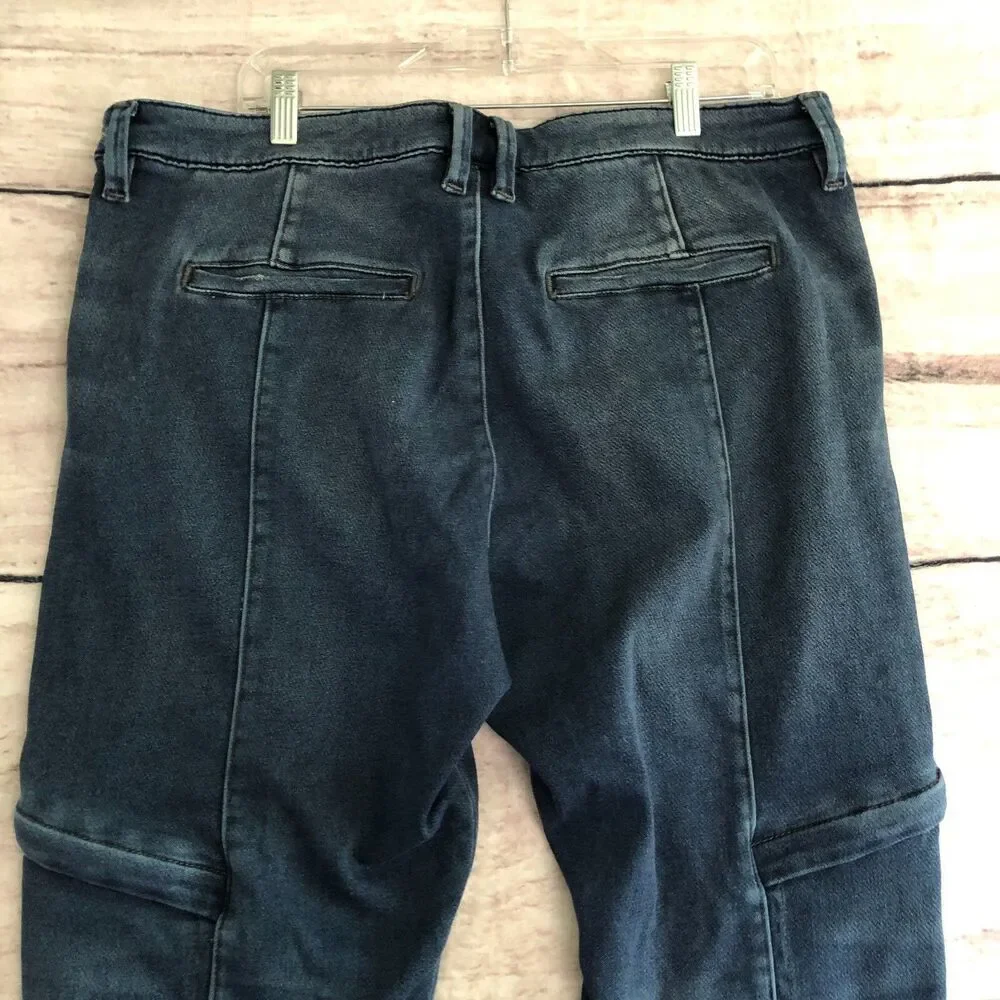 True Religion Jeans Mens 36 Blue Denim Detour Undercover Utility Pants 38 x 30